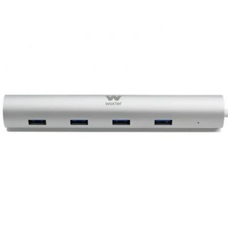 Woxter Hub USB 3.0 con Alimentación Externa HUB 73 PE26-142 7 Puertos USB Gris